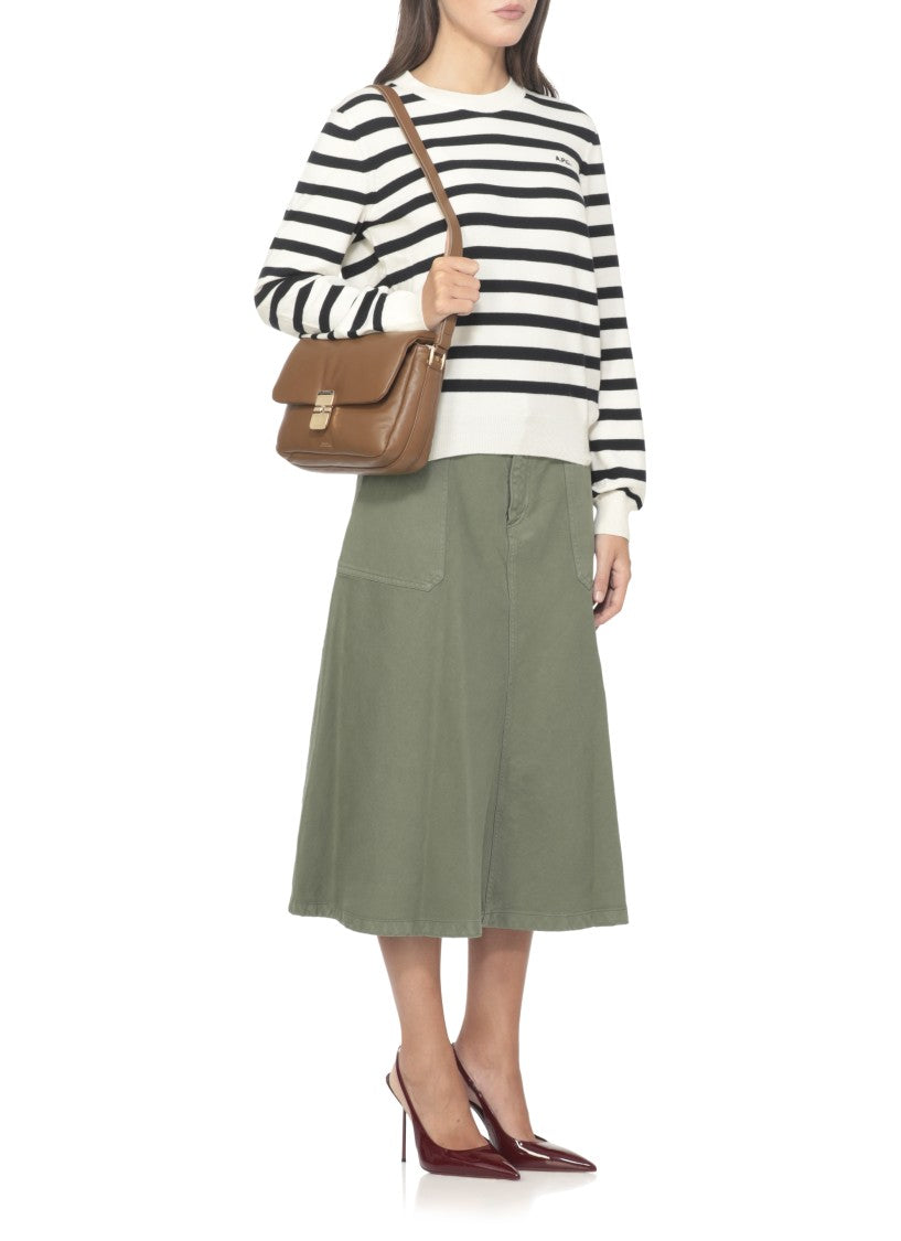 A.P.C. Striped Sweater With Logo