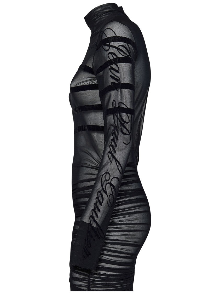 Jean Paul Gaultier Black Dress With Marinière Details