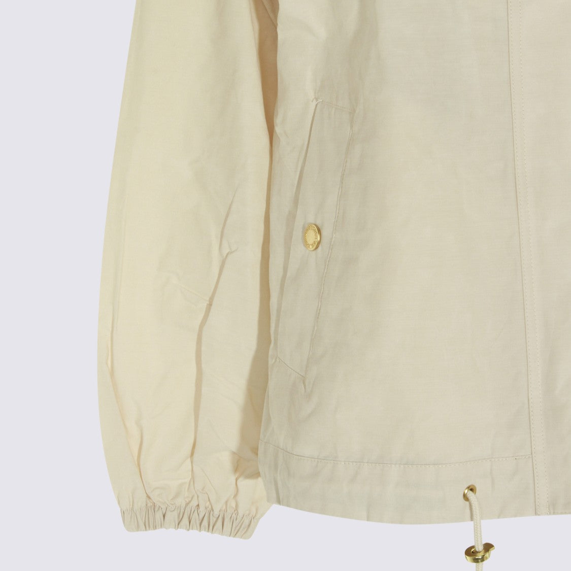 Barbour Minimalist Hooded Jacket With Gold-Tone Accents