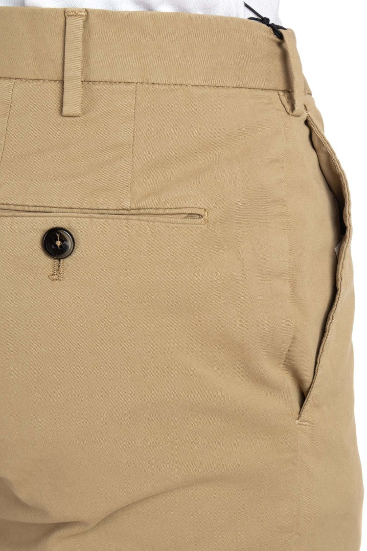 Pt Torino Super Slim Cotton Gabardine Trousers