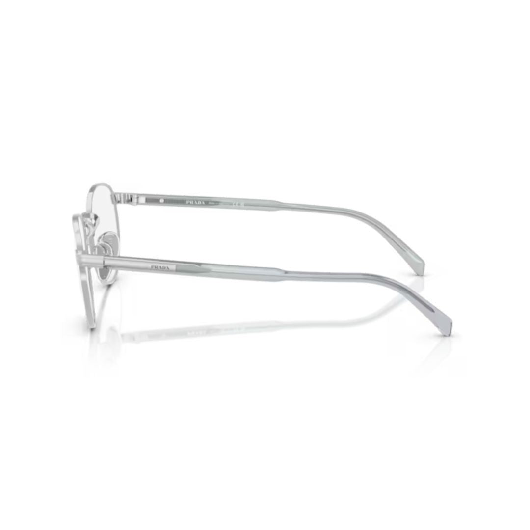 Prada B52v Vista Silver Metal Frame Eyeglasses