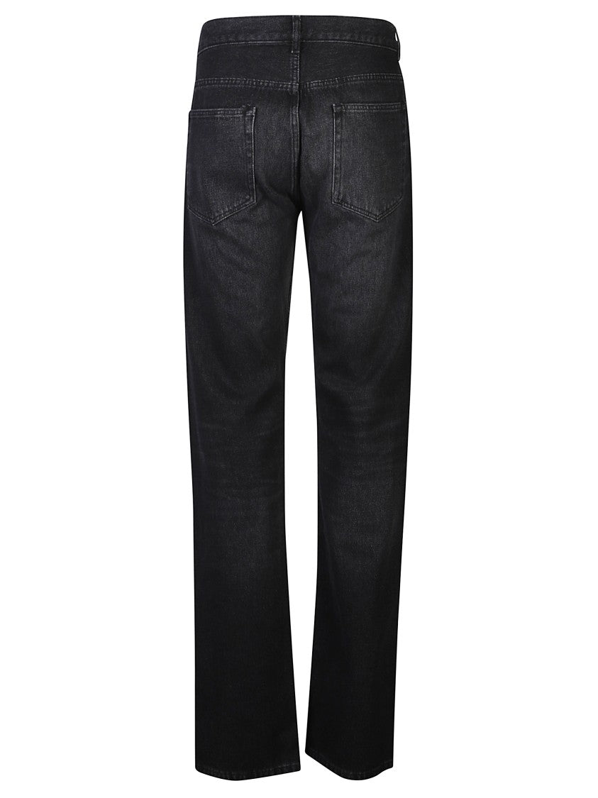 A.P.C. Black Flared Leg Cotton Jeans