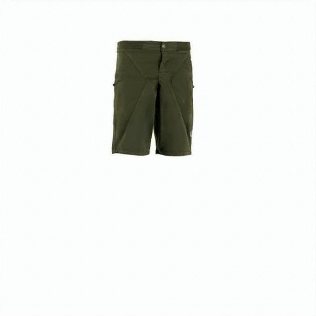 E9 Structured Green Shorts With Tailored Fit