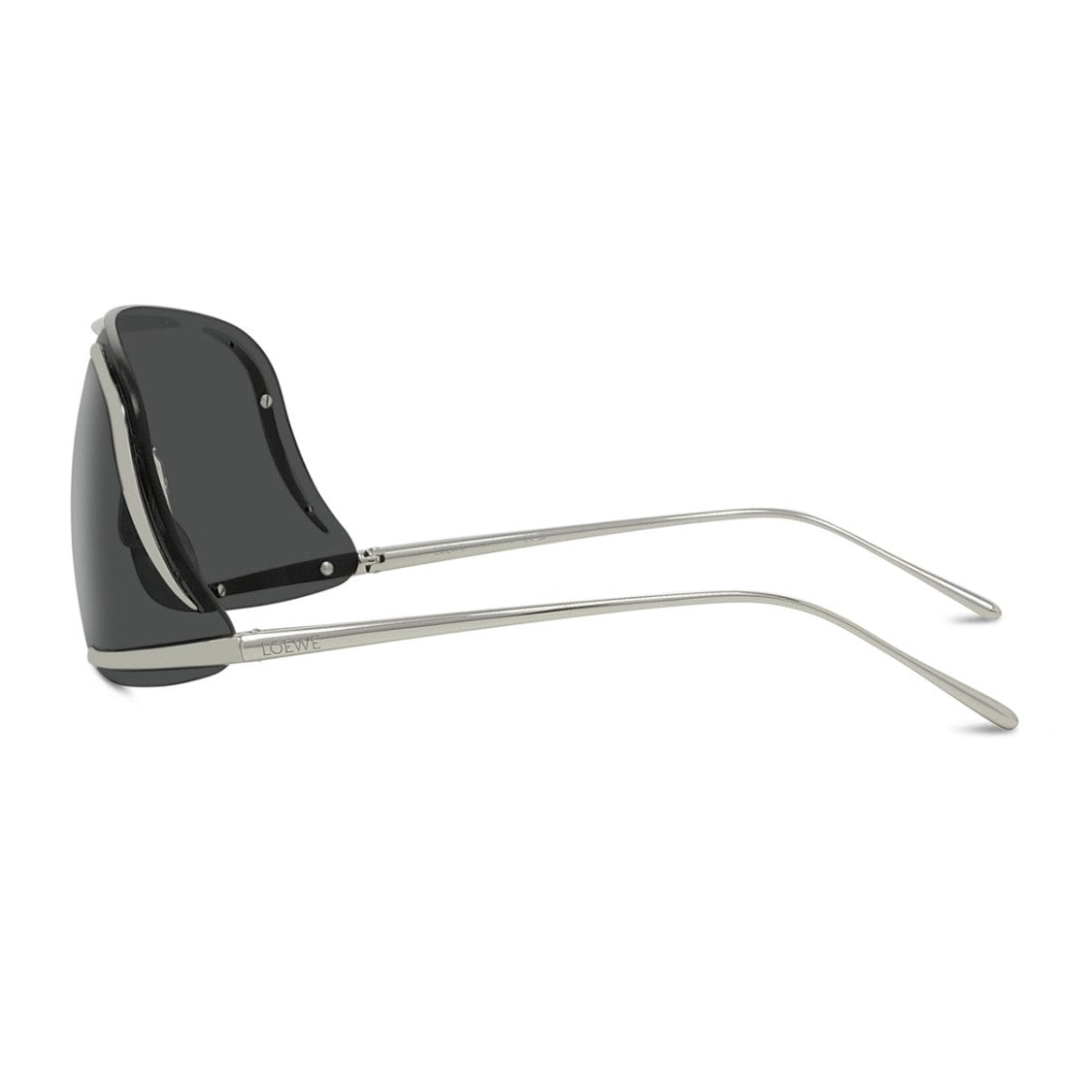 Loewe Gunmetal Shield Large Monobloc Shield Sunglasses
