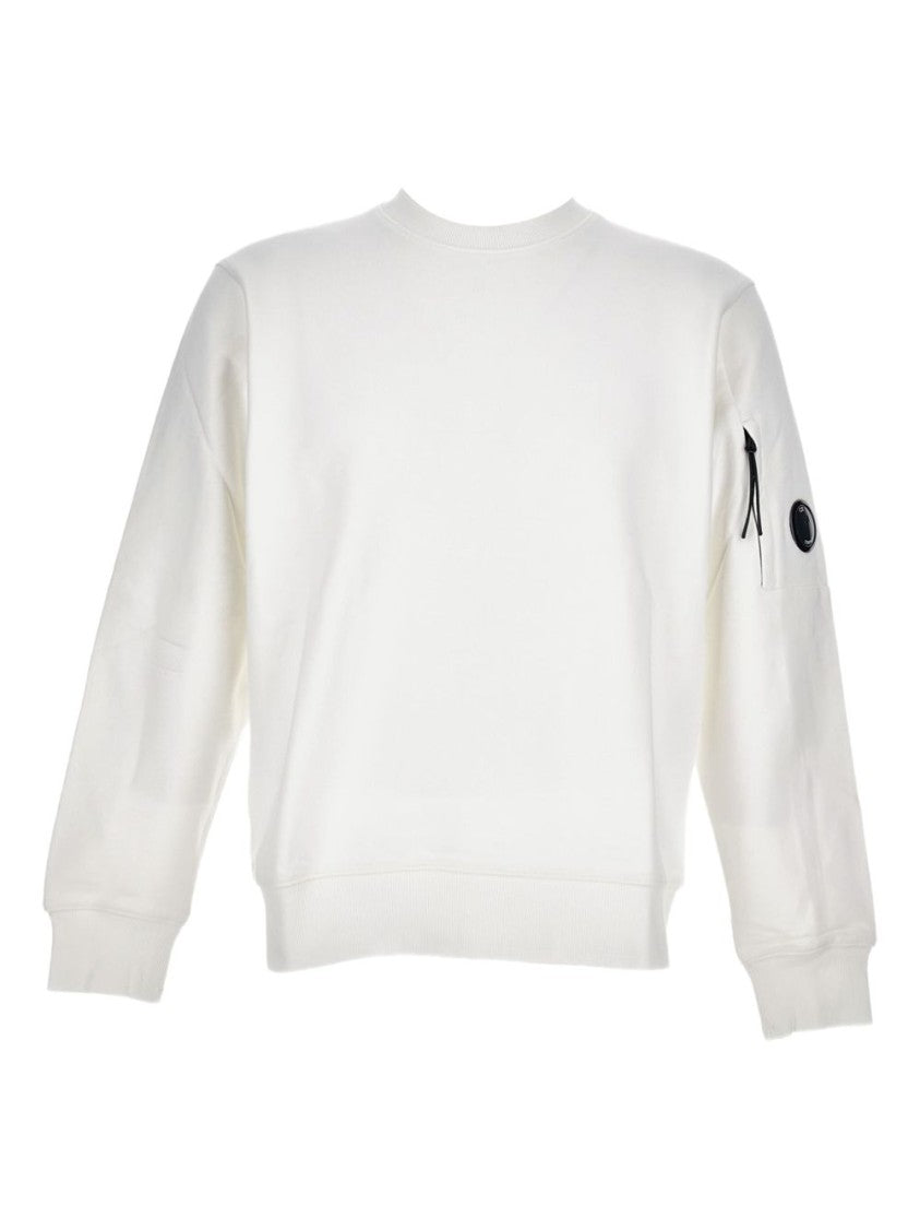 C.P. Company White Crewneck Sweatshirt