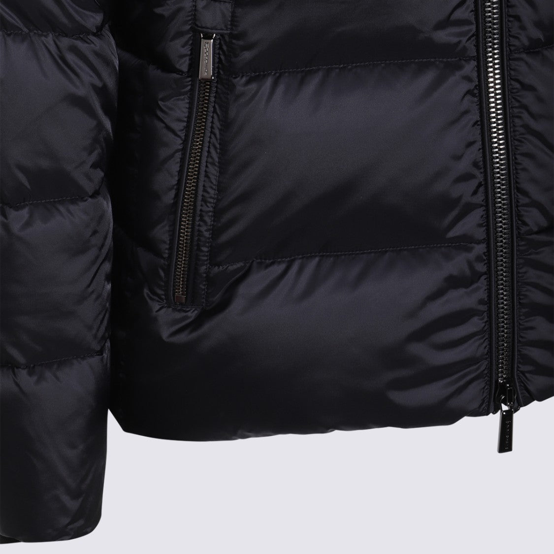 Moorer Glossy Quilted Insulated Coat With Detachable Hood