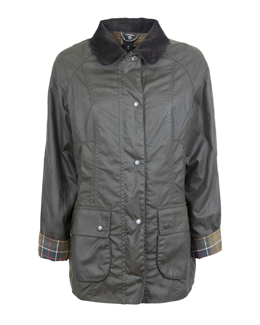 Barbour Classic Beadnell Wax Jacket - Olive Green