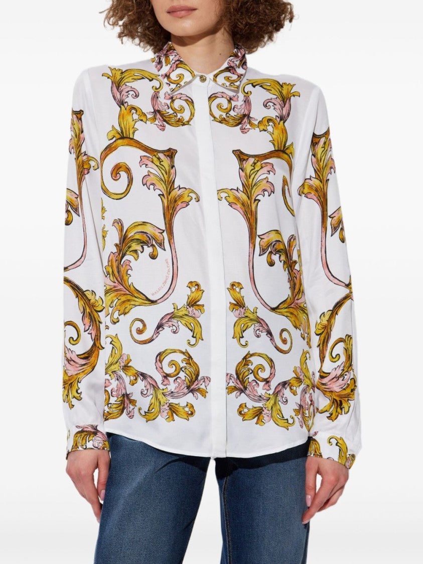 Versace Jeans Couture Long-Sleeved Shirt With Concealed Button Fastening