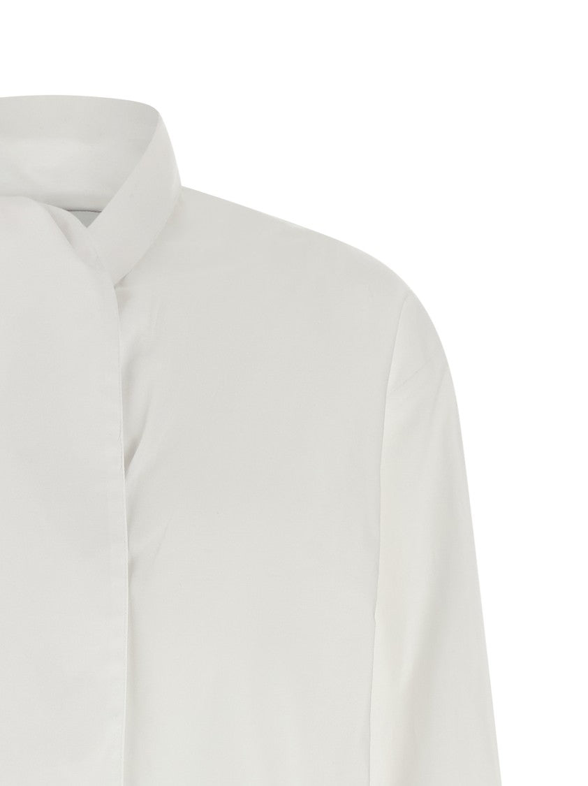Nude Lavallière Collar Shirt