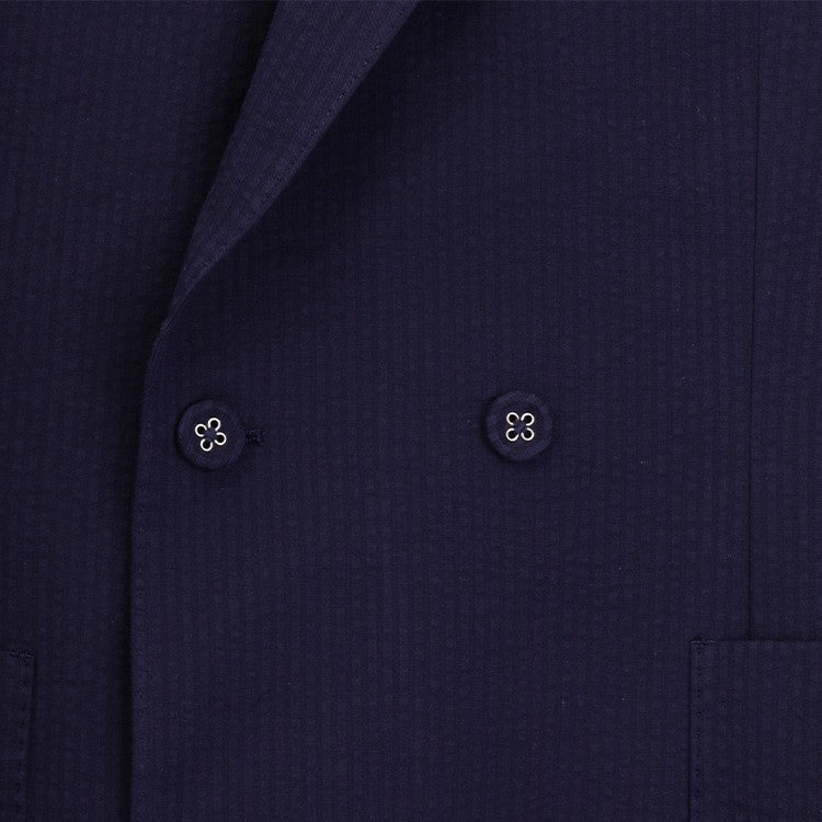 Officine Generale Double-Breasted Jacket With Notch Lapels