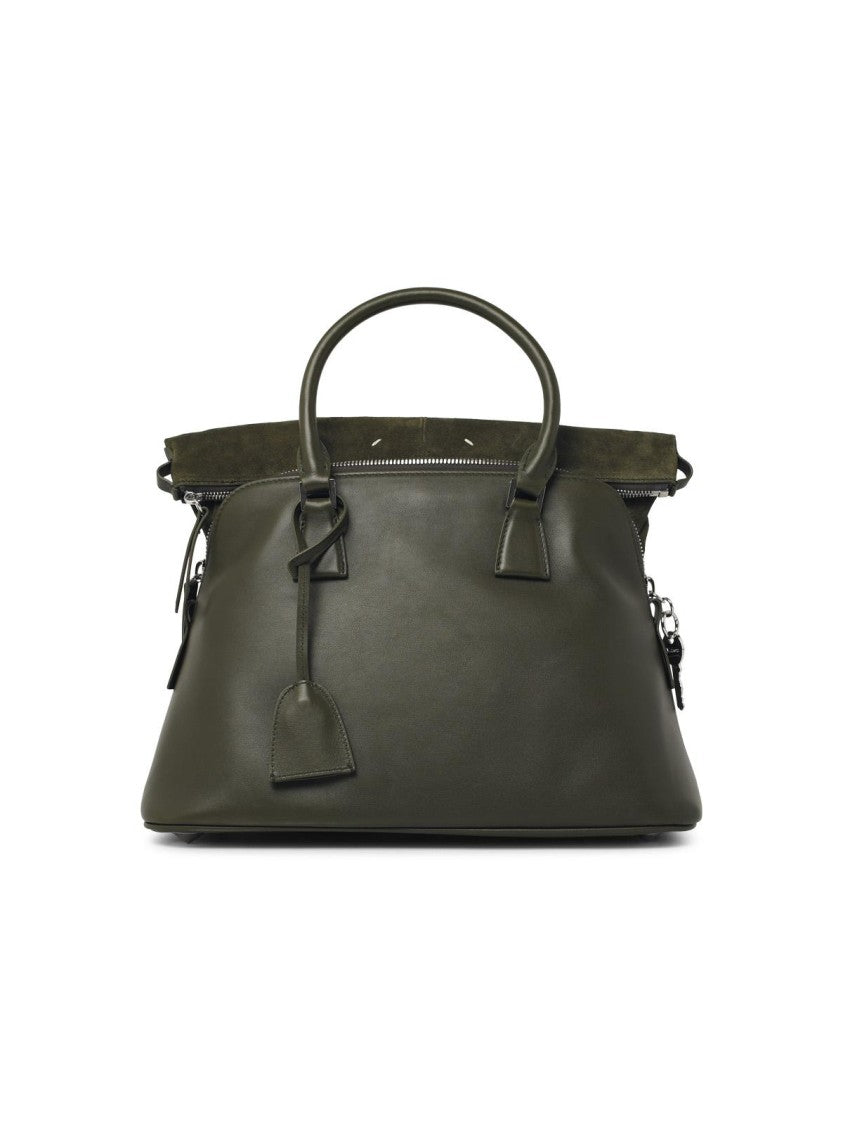 Maison Margiela Medium '5Ac Soft' Green Leather Bag