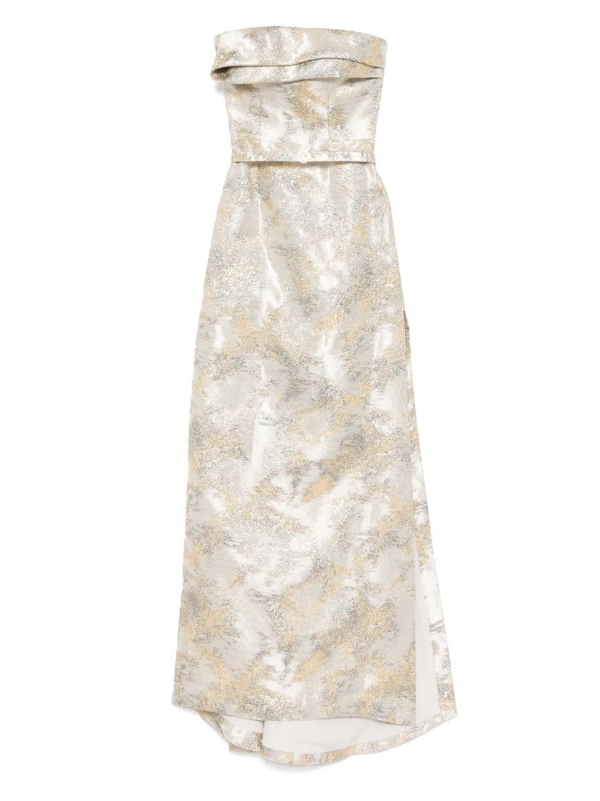 Saiid Kobeisy Brocade Long Fitted Dress