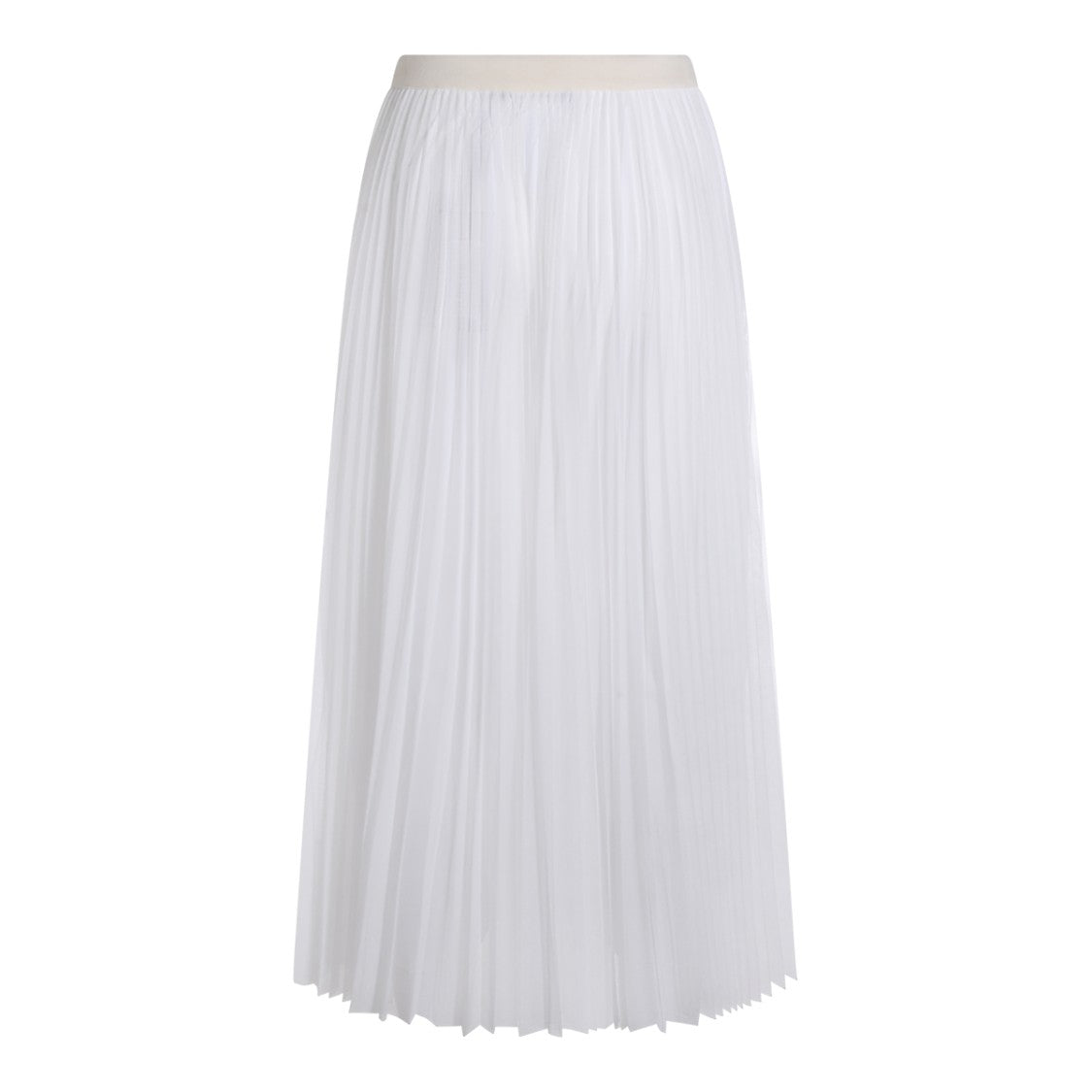 Fabiana Filippi Butter Pleated Long Maxi Skirt