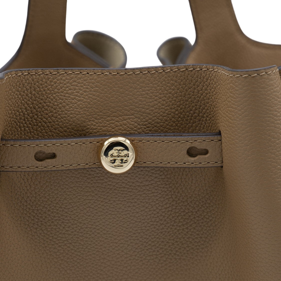 Tory Burch Structured Brown Shoulder Bag