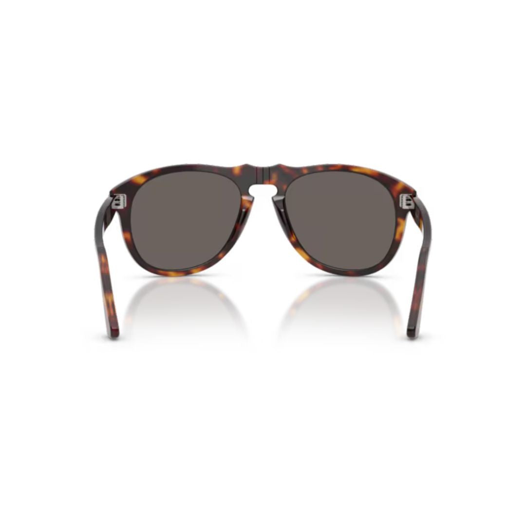 Persol 0Po0649ne Tortoiseshell Round Frame Sunglasses With Dark Lenses