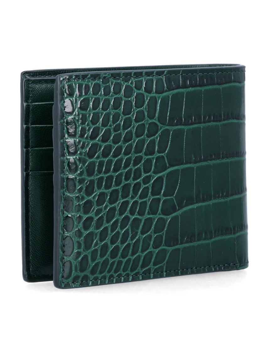 Tom Ford Crocodile-Printed Leather Bifold Wallet