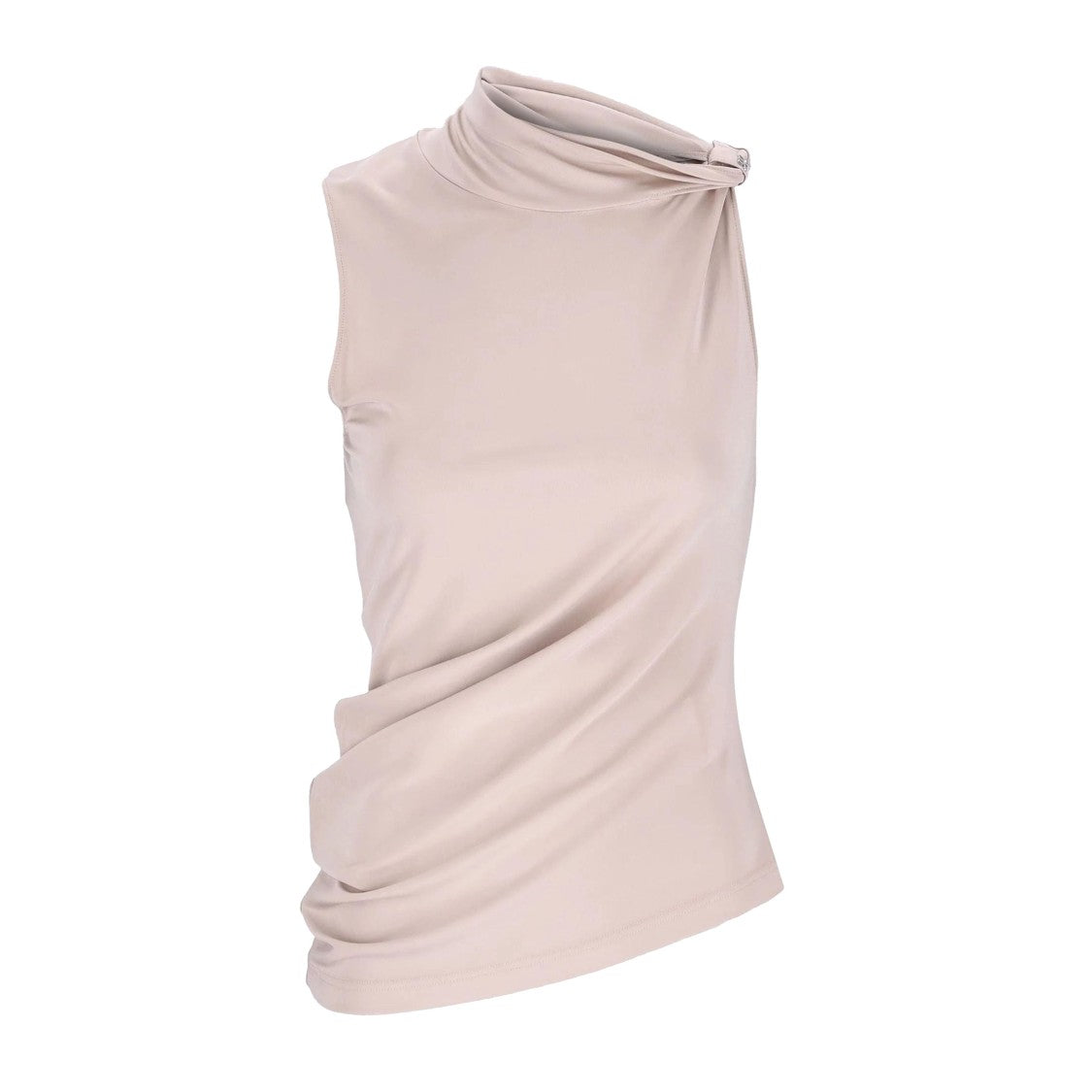 Courrèges Draped Crepe Jersey Top