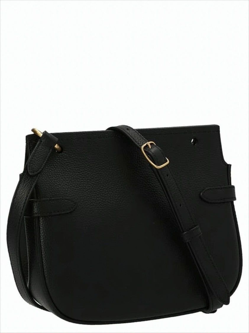 Mulberry Structured Pebbled Texture Small Satchel Crossbody Bag