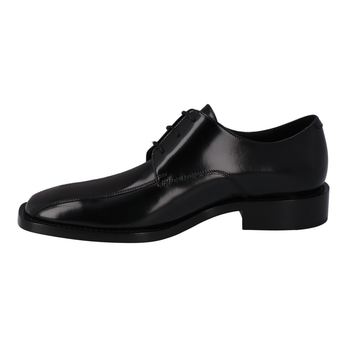 Balenciaga Rim Hi-Shine Derby Shoes Black
