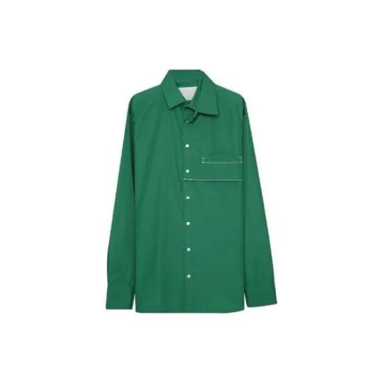 Kolor Long-Sleeve Asymmetrical Pocket Shirt With Classic Collar