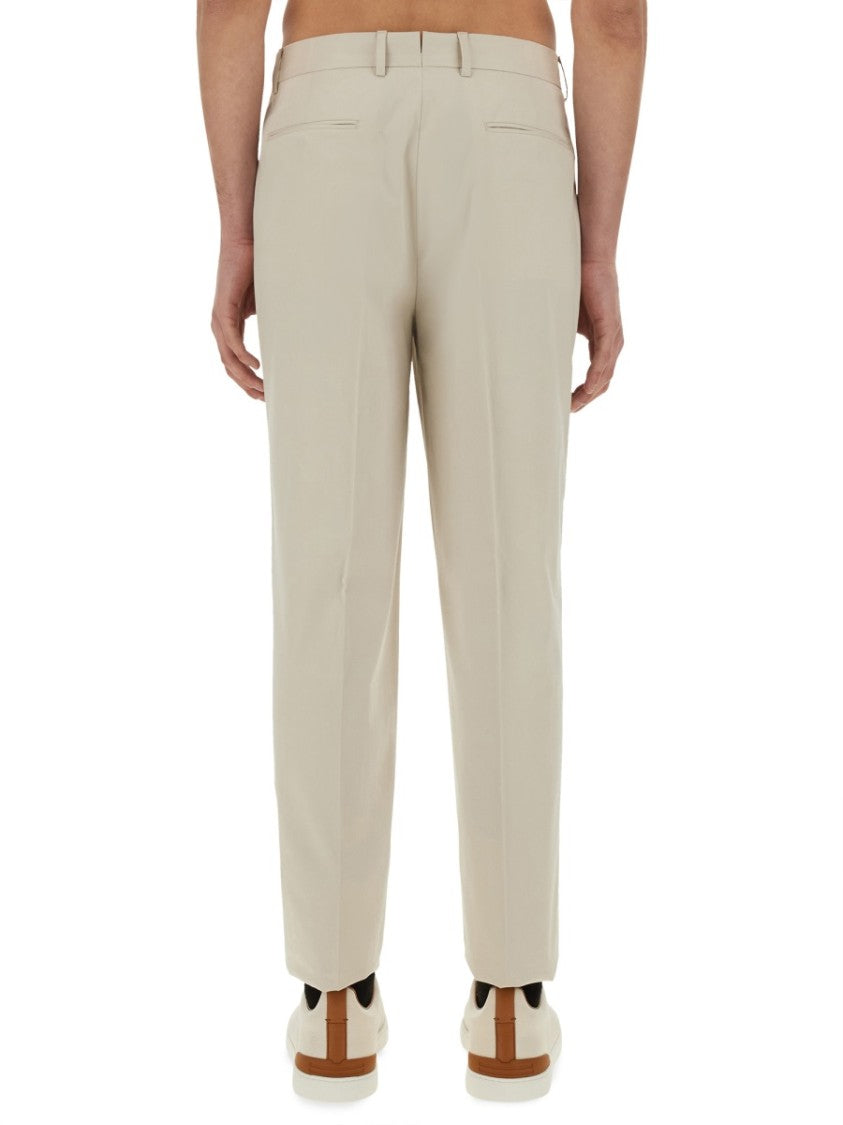Zegna Tailored Pants With Front Pleat