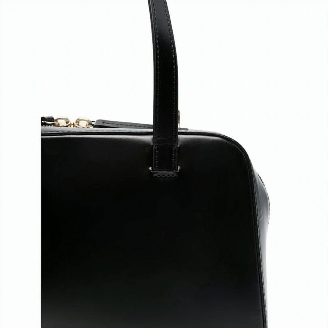 A.P.C. Polished Leather Tote Bag With Design