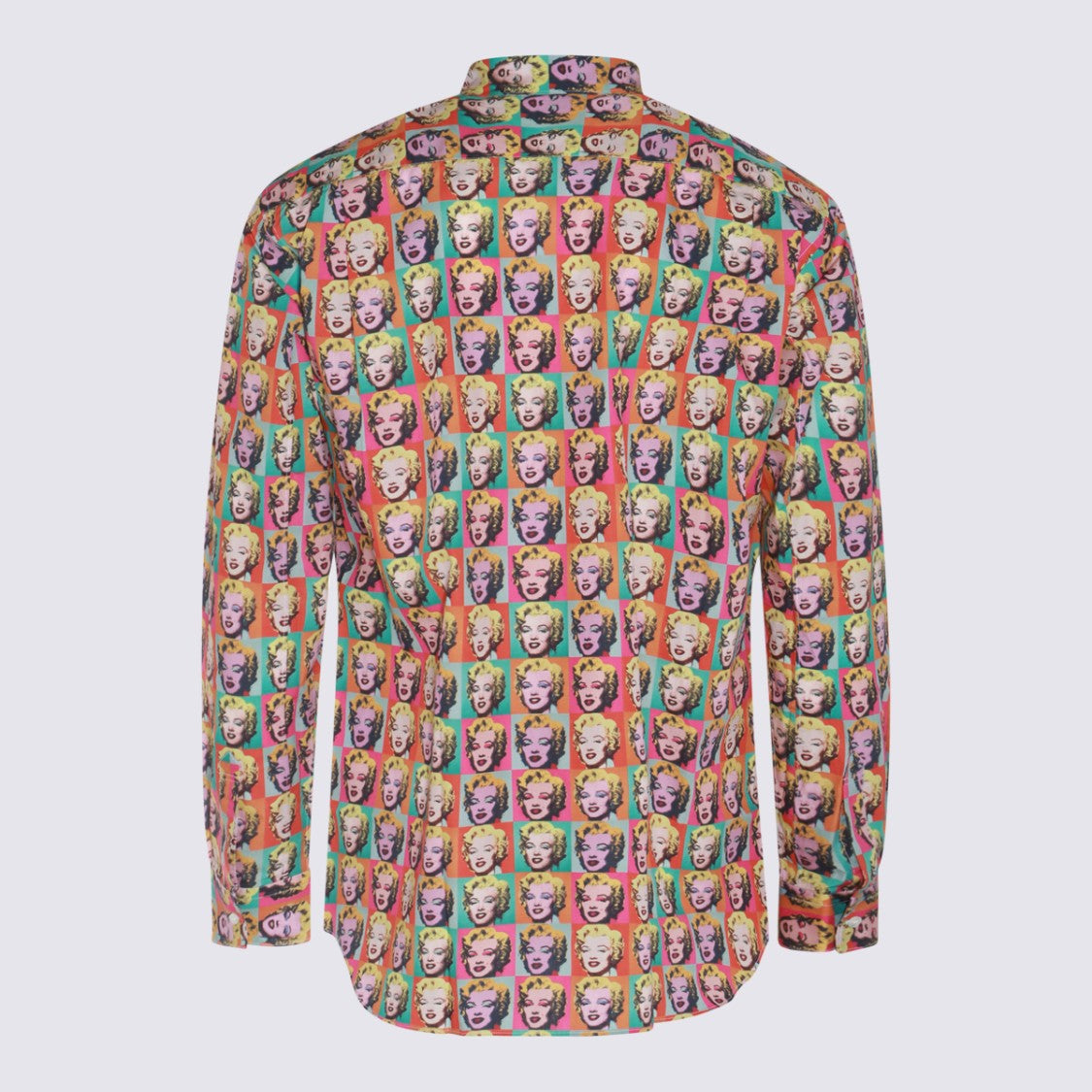 Comme Des Garçons Vibrant Pop Art Print Shirt With Classic Collar