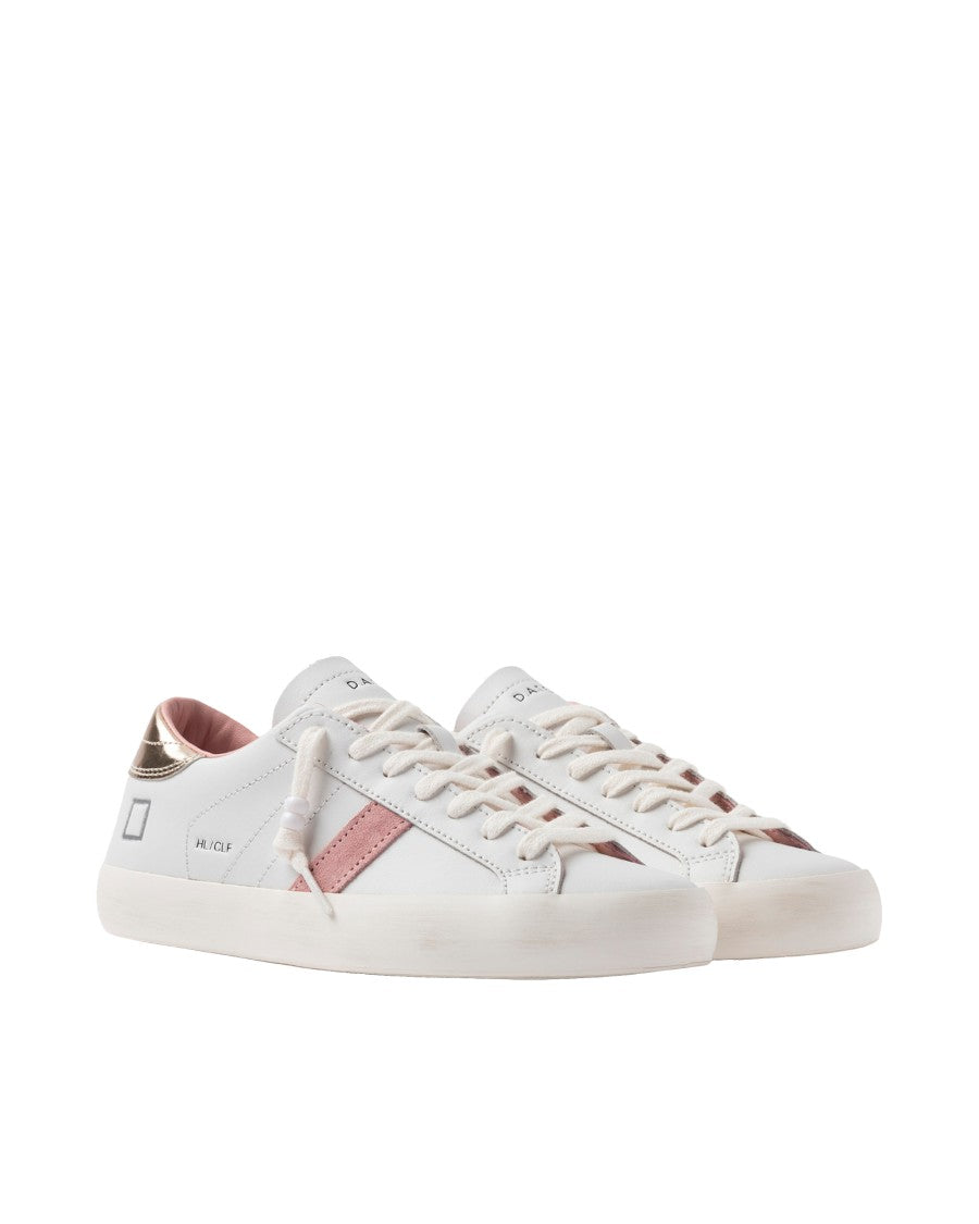 D.A.T.E Hill Low-Calf Sneakers In White Platinum