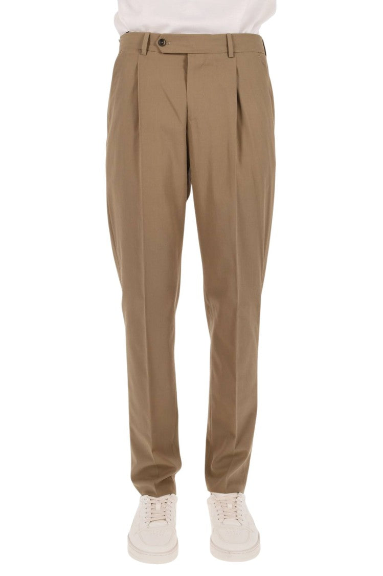Pt Torino Relaxed Fit Trousers In Deluxe Cotton Blend