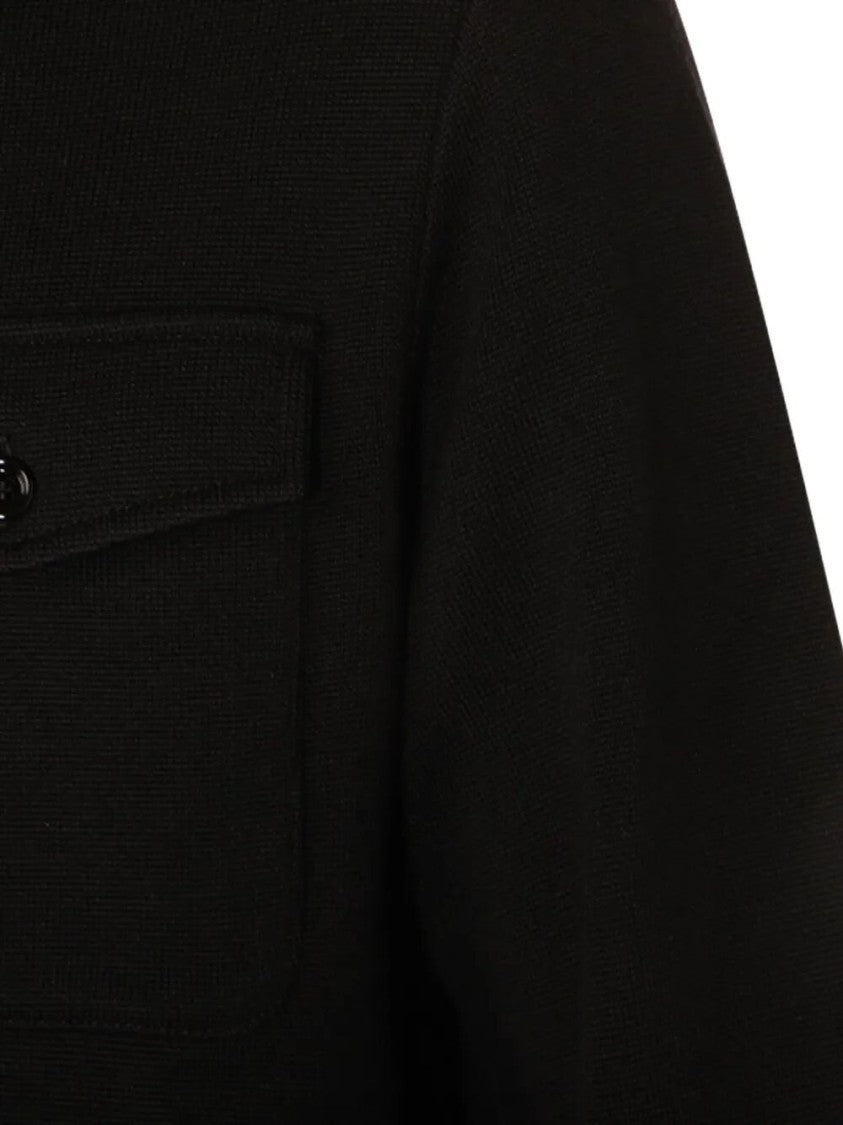 Lardini Tailored Black Knit Jacket