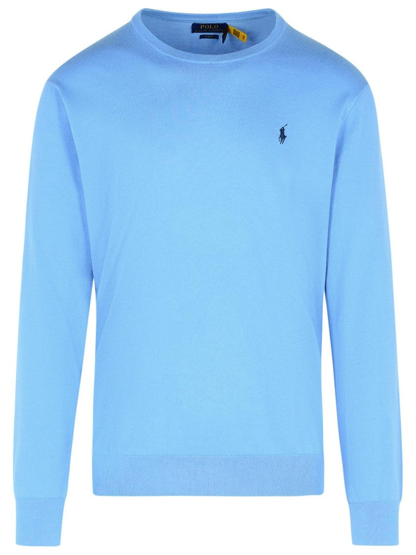 Polo Ralph Lauren Light Blue Cotton Sweatshirt