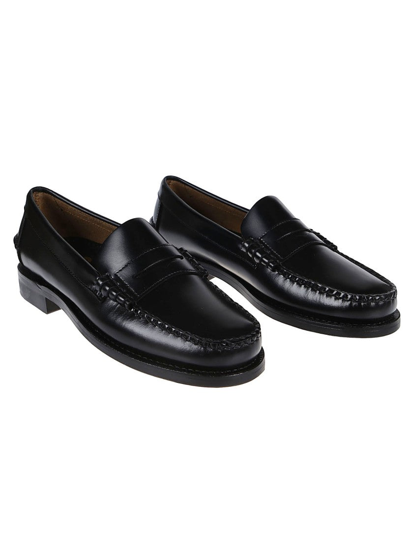 Sebago Classic Dan Black Leather Loafers