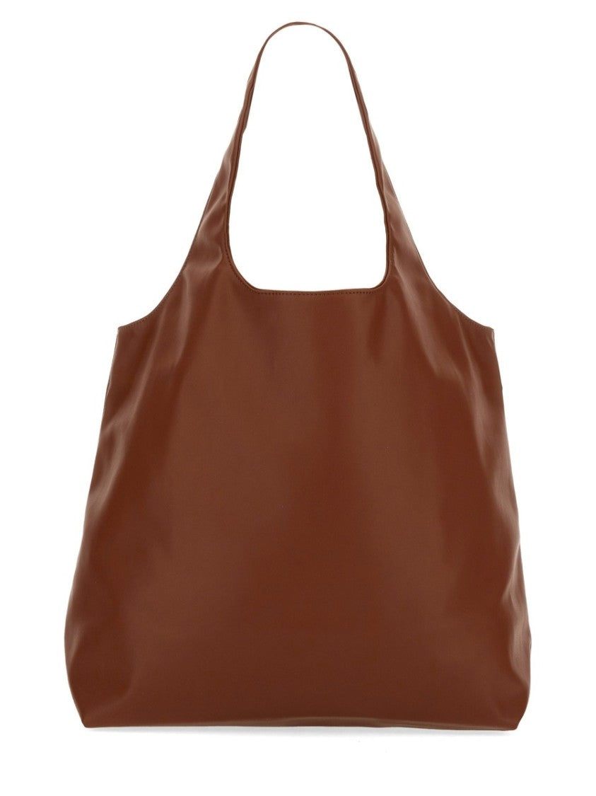 A.P.C. Spacious Brown Tote Bag With Minimalist Design And Integrated Handles