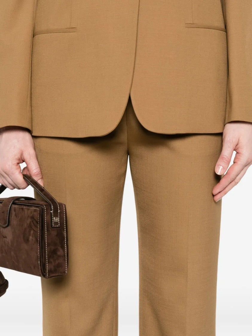 Alberta Ferretti Straight-Leg Tailored Mid-Rise Waist Pants