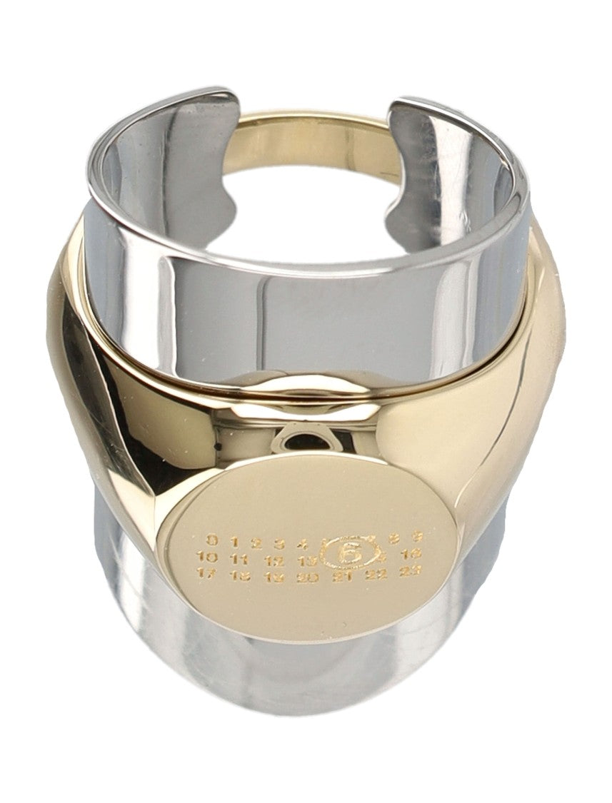 Mm6 By Maison Margiela Vetrine Open Signet Ring
