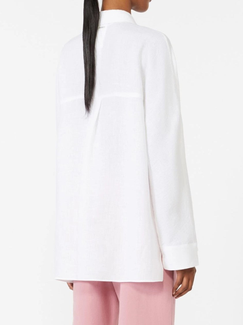 Max Mara White Smmgala Loose-Fitting Cotton Shirt
