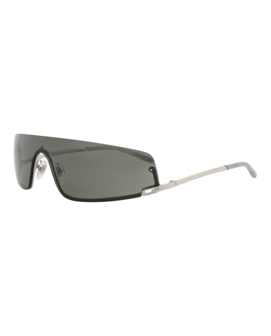 Gucci Shield-Frame Metal Sunglasses