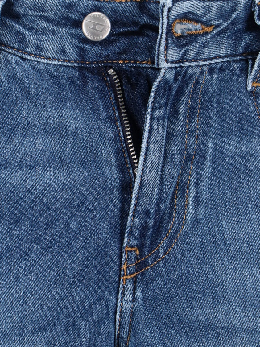 Diesel High-Waisted Flared Jeans With Vintage-Inspired Finish