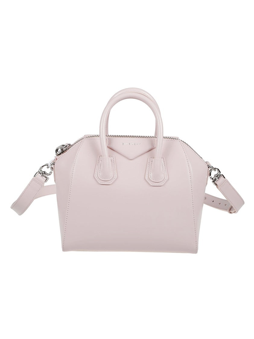 Givenchy Structured Light Pink Handbag With Silver Hardware