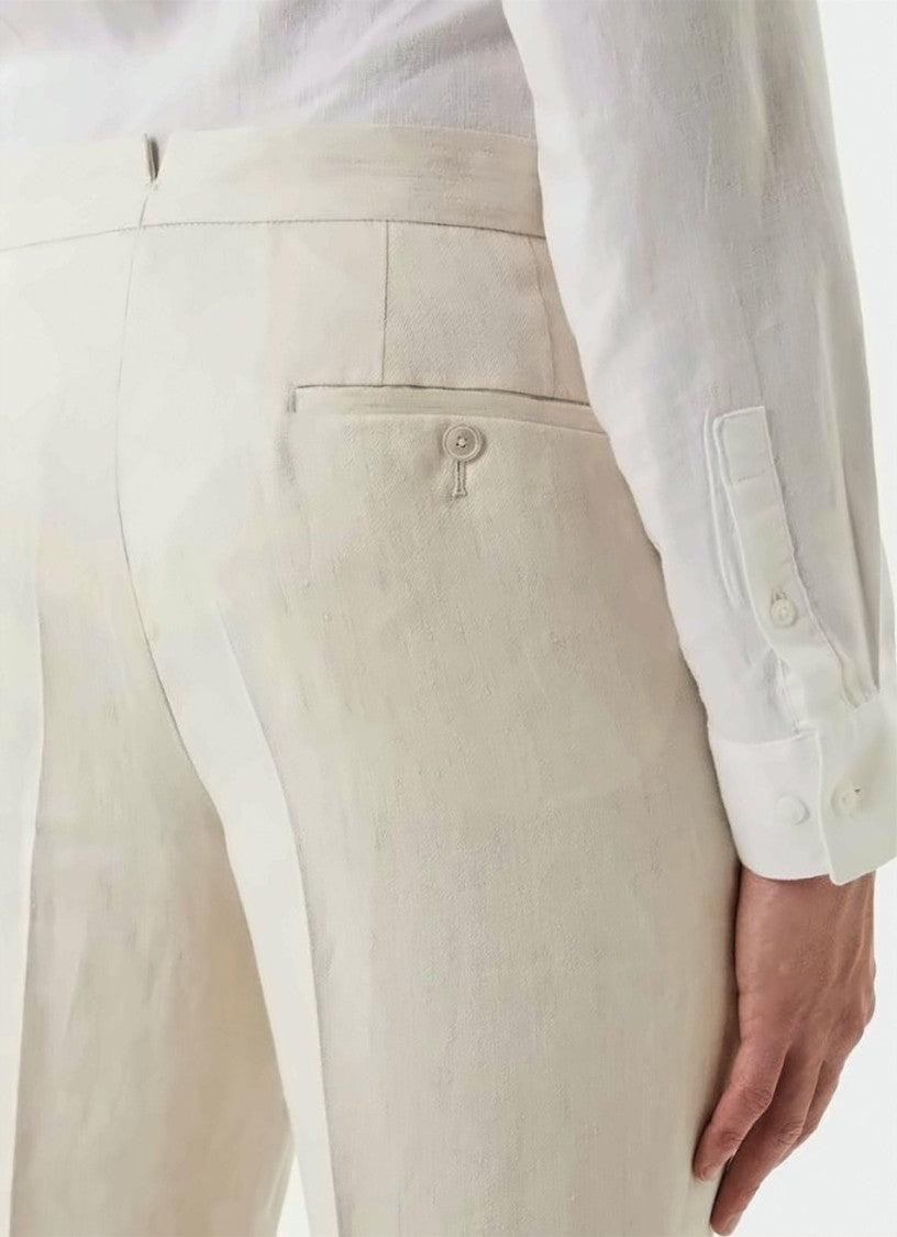 Boss Beige Perino Pl Tapered Trousers