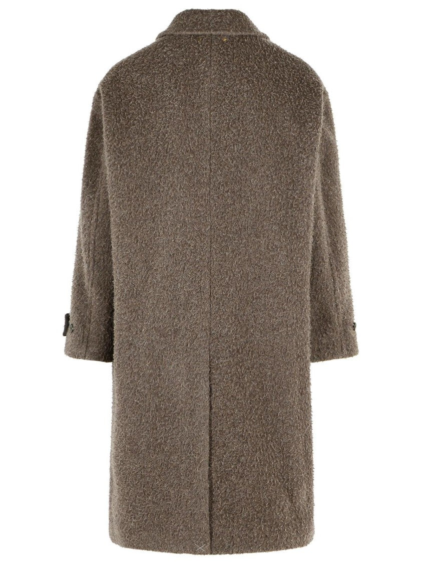 Golden Goose Brown Wool And Mohair Coat