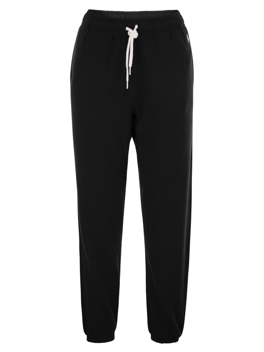 Polo Ralph Lauren High-Waist Tapered Sports Trousers With Embroidered Pony