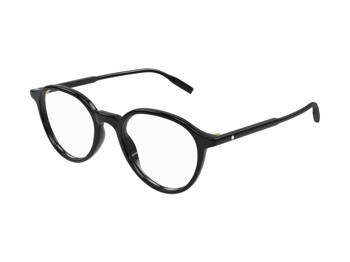 Montblanc Mb0291o Black Round Frame Acetate Eyeglasses