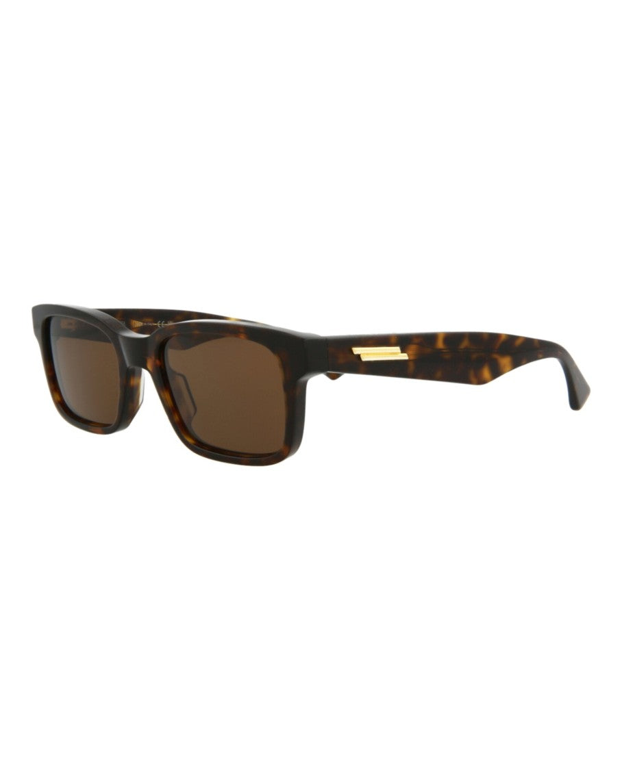 Bottega Veneta Square-Frame Acetate Sunglasses With Tortoiseshell Pattern And Gold-Tone Detail