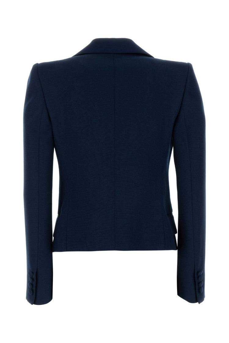 Valentino Garavani Navy Blue Viscose Blazer