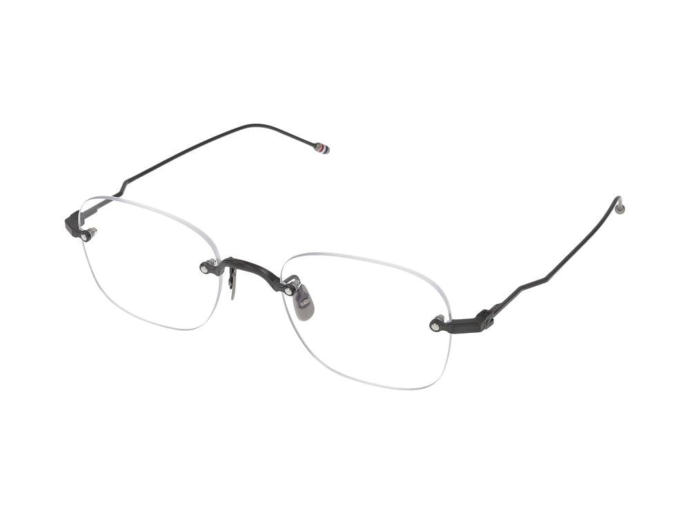 Thom Browne Titanium Frame Eyeglasses With Acetate Accent