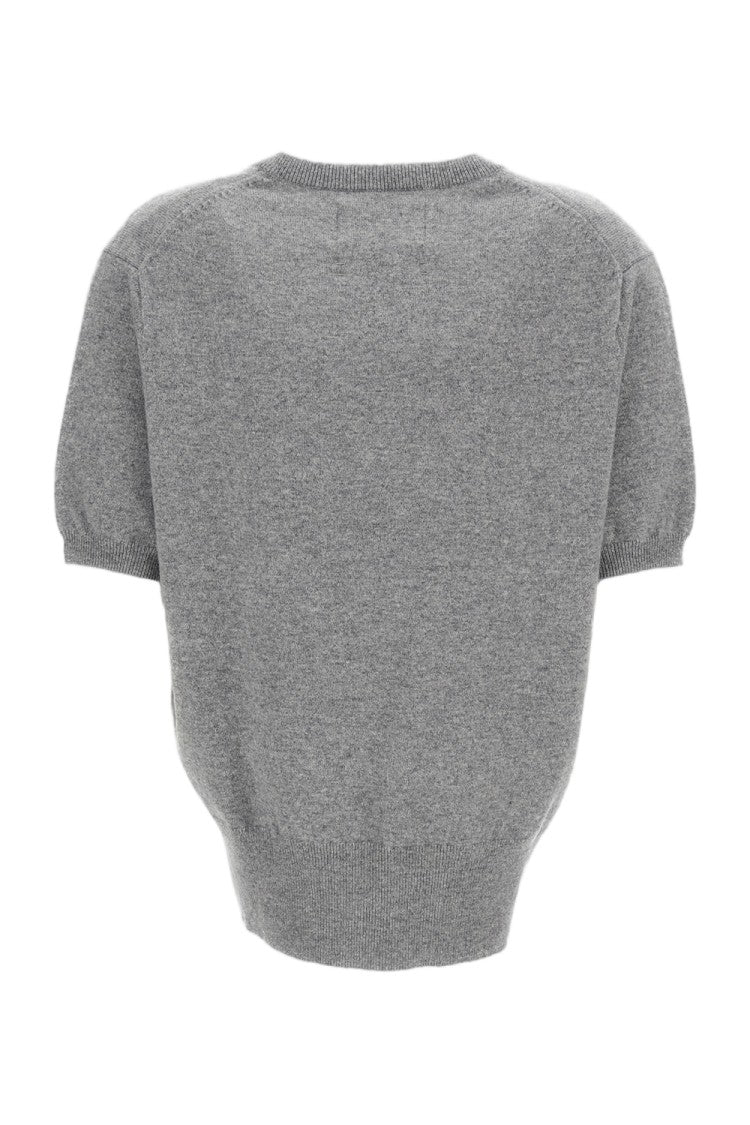 Extreme Cashmere Grey Martina Cashmere-Blend V-Neck Sweater
