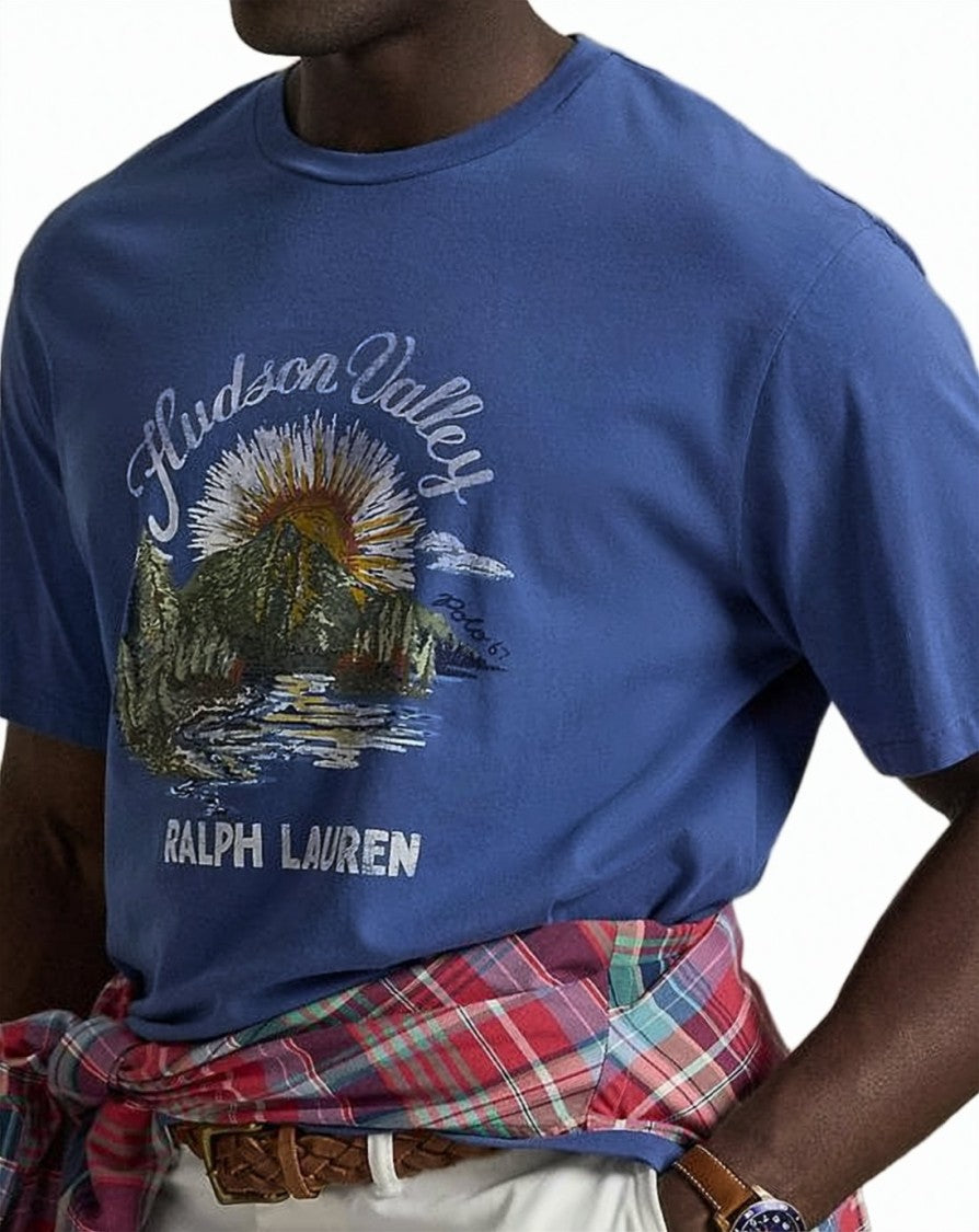 Polo Ralph Lauren Relaxed Fit Graphic Print T-Shirt With Scenic Design