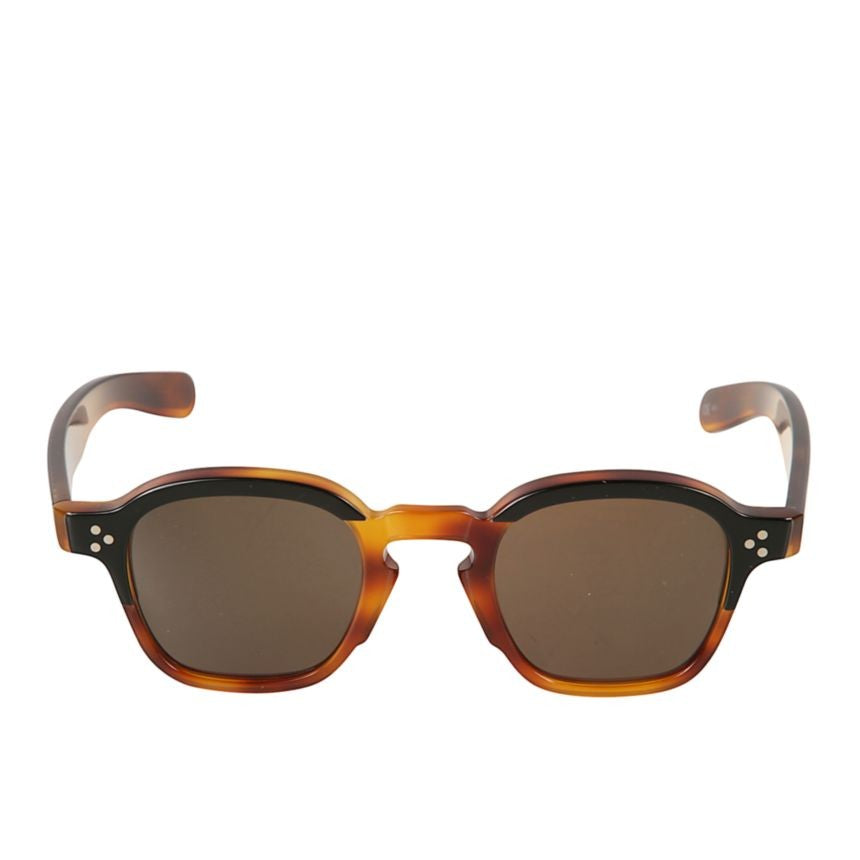 Kador Jack Bold Tortoiseshell-Pattern Square Sunglasses With Dark Rectangular Lenses