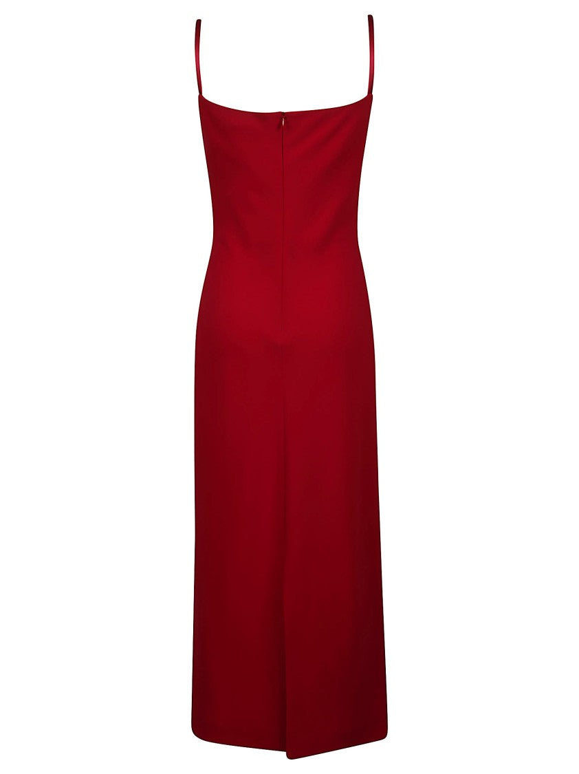 Max Mara Mxepantone Fitted Cowl Neck Midi Dress